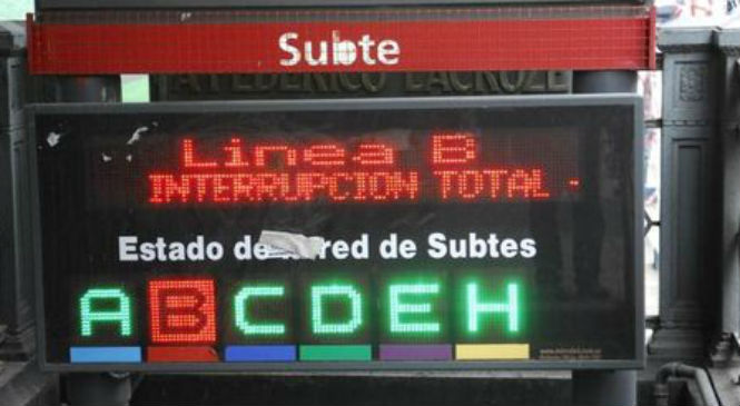 Subtes: No funciona la Línea B por protesta de trabajadores tercerizados