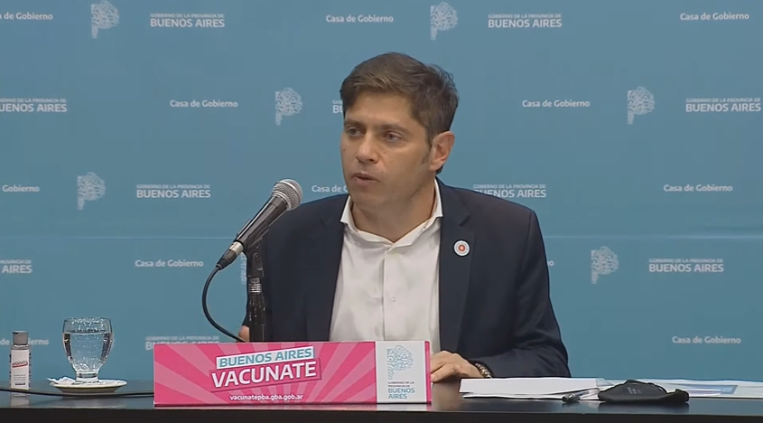 Kicillof: "Nosotros no tenemos una explosión de casos en las escuelas pero sí hay contagios"