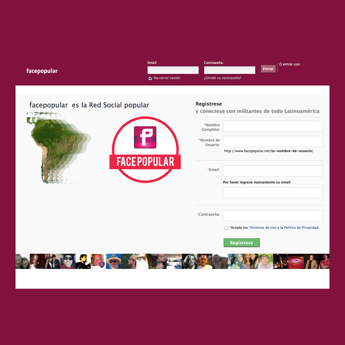 Face Popular Una red social del Unasur contra el Establishment La