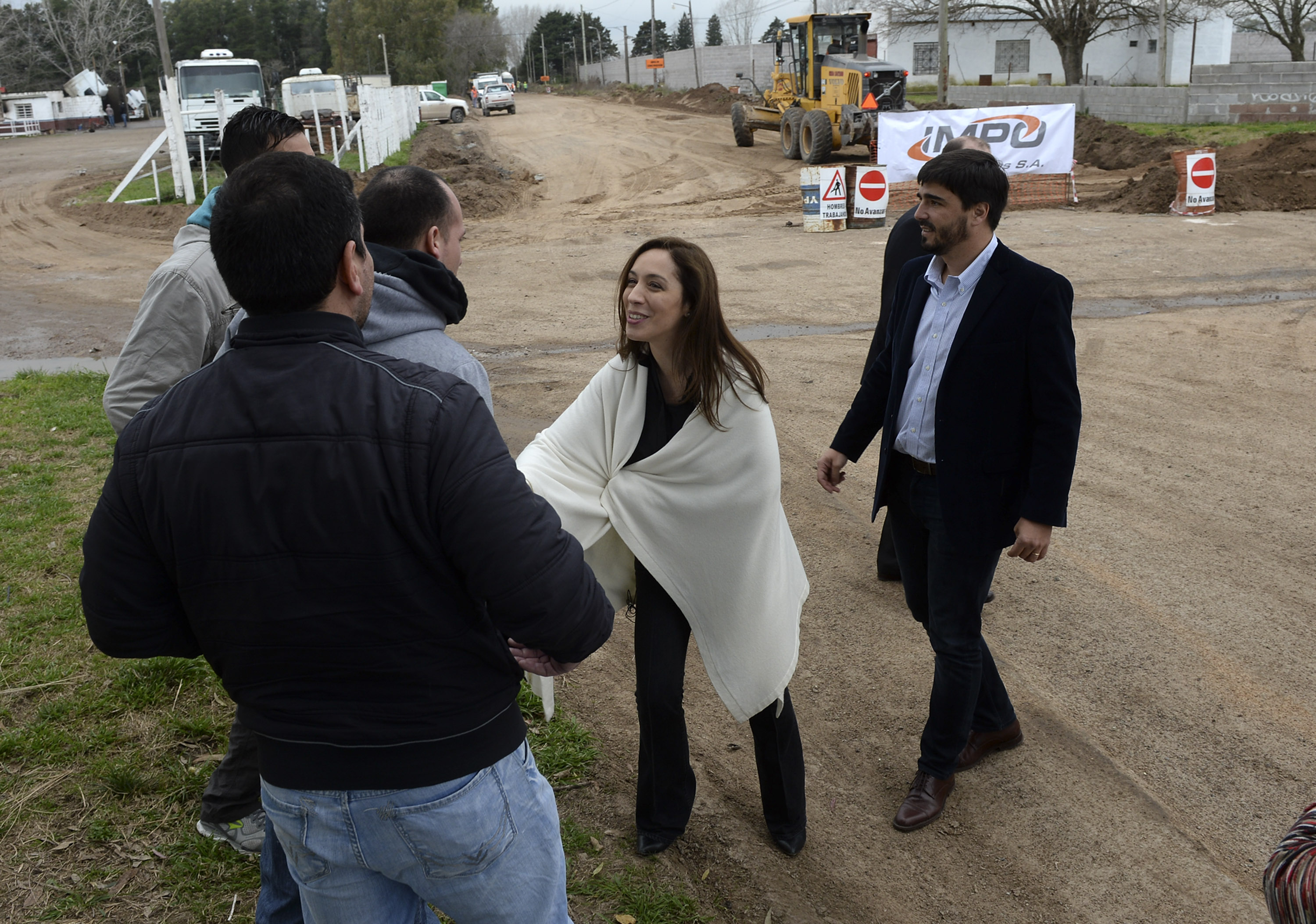 Vidal visitó Olavarría y Bolívar