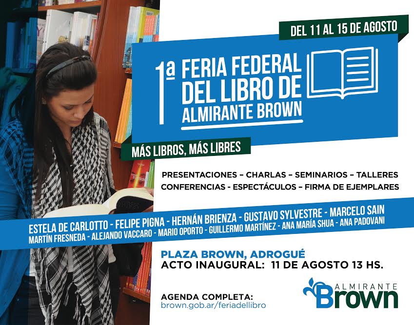 Comienza la feria del libro en Almirante Brown 